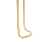 Vue latérale du pot de fleurs Moritz Beige, idéal pour l'intérieur