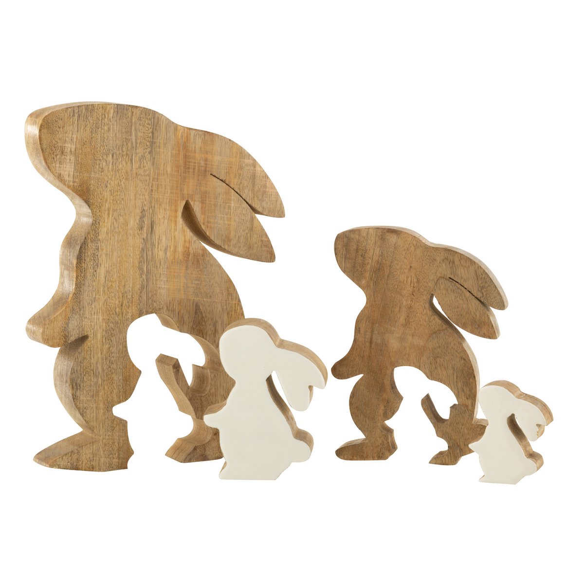 Vue latérale de la figurine Rabbit Profile Silhouette J-Line, illustrant son design scandinave.