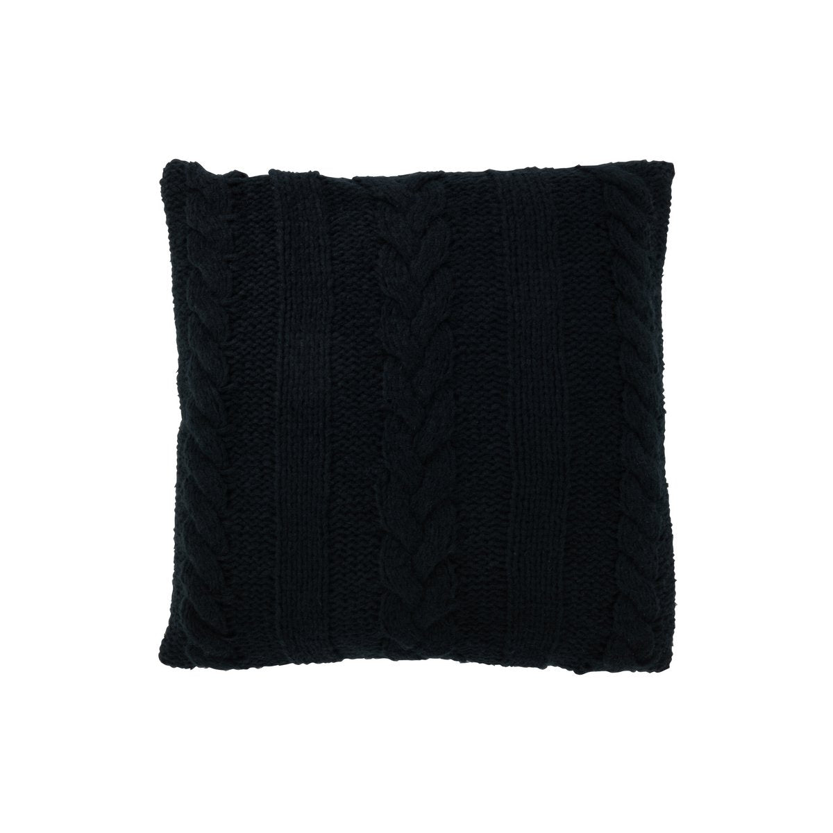 Coussin J-Line Twist noir dans un salon moderne