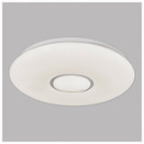 Plafond LED "" Picton "Ø 31 cm en métal et en plastique, lumière blanche chaude avec effet cristallin, avec un éclairage LED fermement construit pour le salon ou le bureau