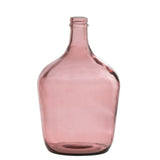 Vase J-Line Bottle Terra en verre rose, vue de face