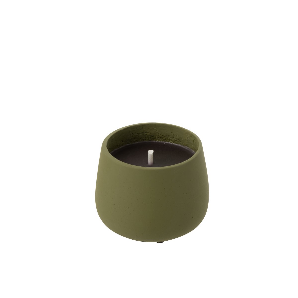 Bougie J-Line Cyra sur une table, décor moderne