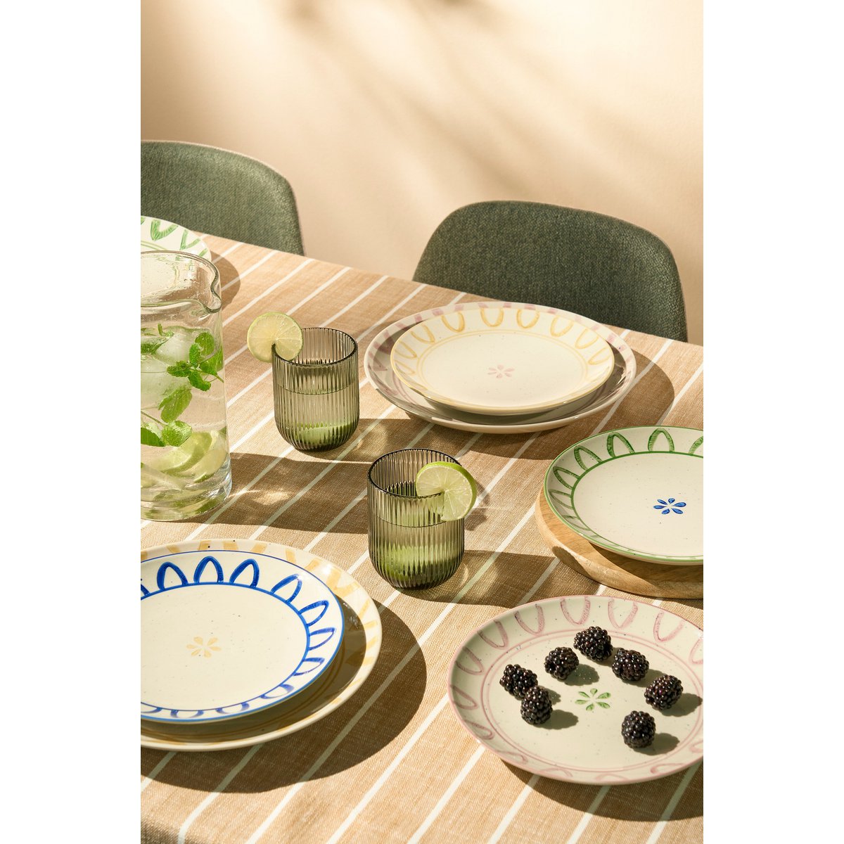Nappe Alivo Marron - mise en scène décorative