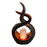 LED SOLAR Decol Light "Candle Flame", pour le plastique brun extérieur, LED intégré.