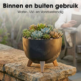 Jardinière d'extérieur Doppio Noir