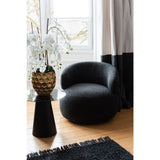 Siège rotatif J-Line - bois/textile - noir