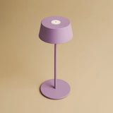Lampe de table rechargeable Hugo Violet Lila