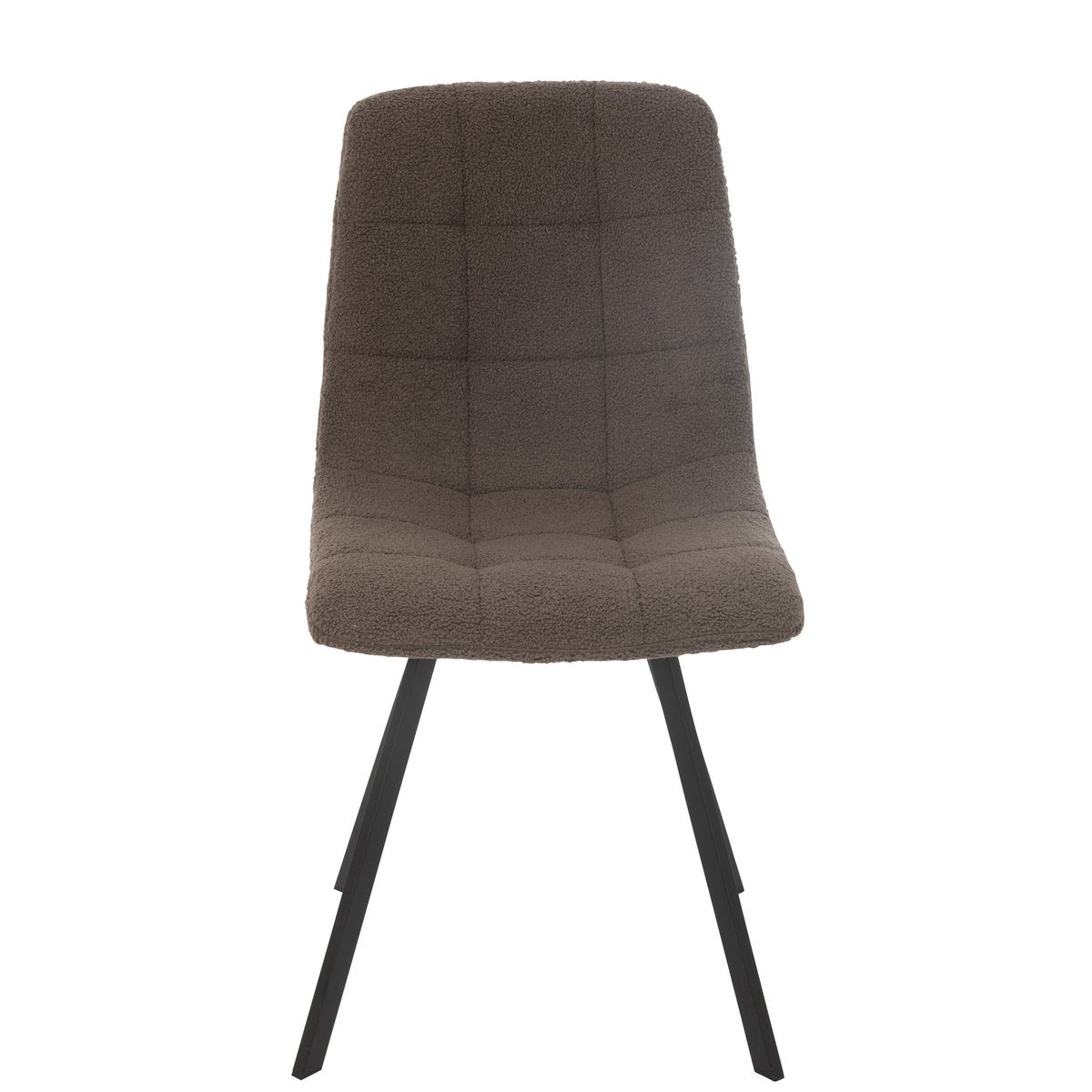 Chaise J-Line Clark en métal marron vue de face