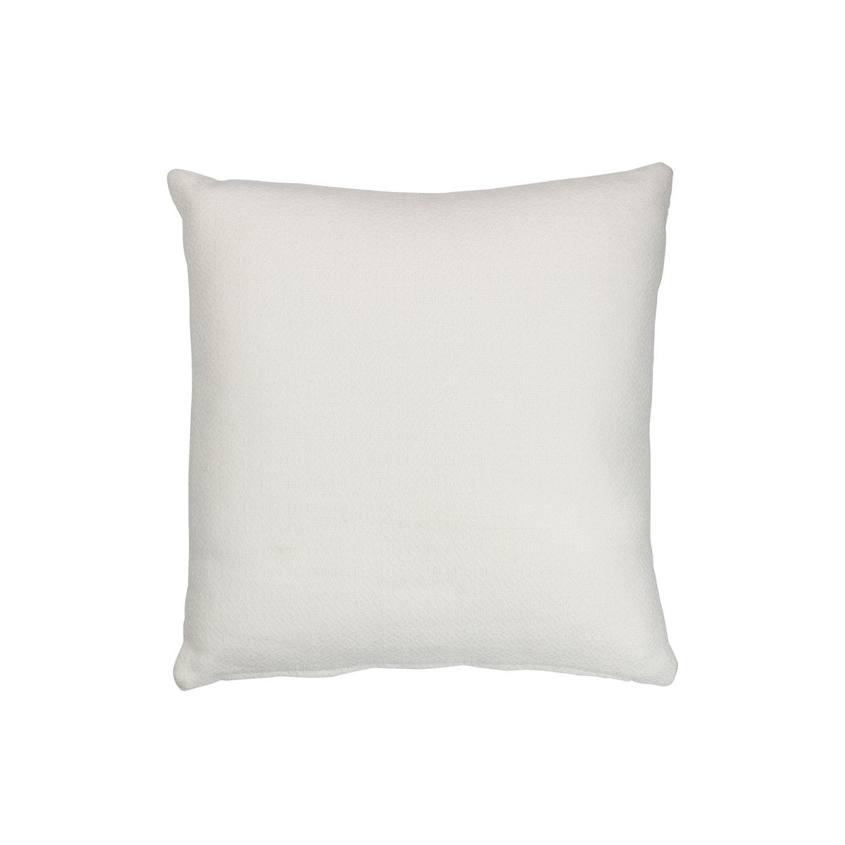 Coussin Leaf Square J-Line en polyester blanc, vue de face