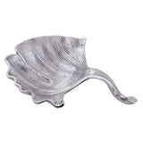 Coquille décorative en aluminium ginkgo grande coque en or ou en argent