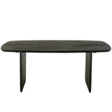 Table à manger J-Line en bois noir - vue de face