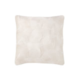 Coussin J-Line Milano blanc, vue de face avec détails textiles