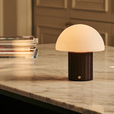 Lampe de table rechargeable Siebe marron foncé