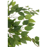 Ficus J-Line en pot - plante artificielle réaliste avec feuillage vert clair