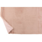 Détail texture douce du plaid J-Line rose clair