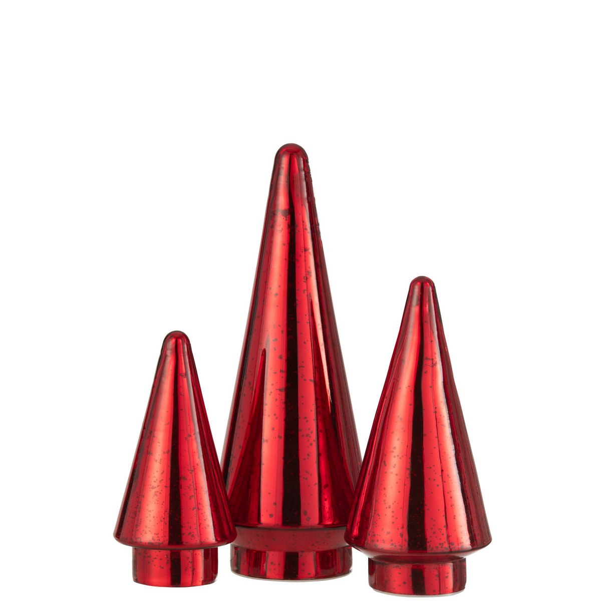 Vue rapprochée du sapin J-Line avec lumières LED allumées