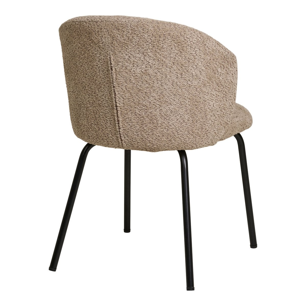 Vue latérale de la chaise Safira avec dimensions