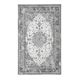 Paillasson Havana noir et blanc avec motif complexe, vue de face