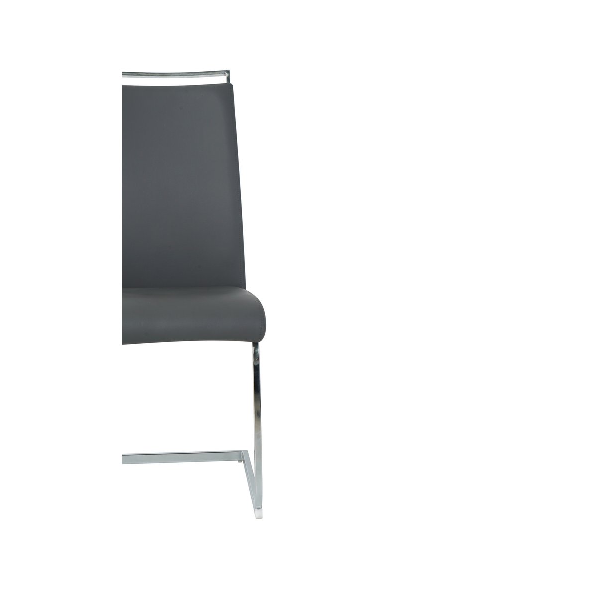 Texture du simili-cuir noir des chaises cantilever