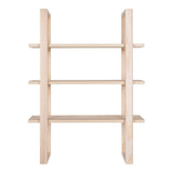 Vue latérale de l'étagère James, montrant sa profondeur et sa conception minimaliste.