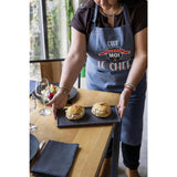 Tablier de cuisine Le chef recyclé Noir 72 x 90