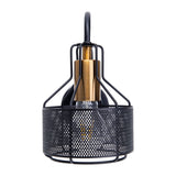 1er spot de lampe murale "Foro" en métal en noir, avec version E27, environ. 22 x 13,5 x 23 cm. Éclairage élégant pour le salon, la salle à manger ou la cuisine.