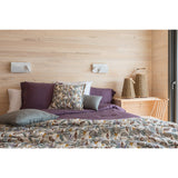 Taie d'oreiller stonewashed Zeff Raisin 65 x 65