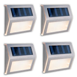 4 régler la lumière extérieure solaire LED, pour l'extérieur, la lampe murale et le plastique en acier, avec une LED intégrée