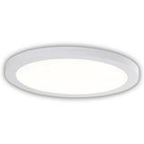 LED PLADIER LAX "BONUS" Ø29 cm, installation et structure de lampe fonctionnelle possibles, lampe de plafond en métal et en plastique en blanc, avec des LED fermement installées, y compris le changeur de couleur CCT