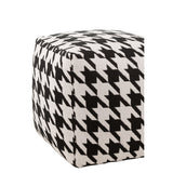 Détail du motif pied-de-poule sur le pouf J-Line Wide