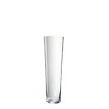 Vase Extra J-Line en verre transparent de 60 cm, design moderne et élégant