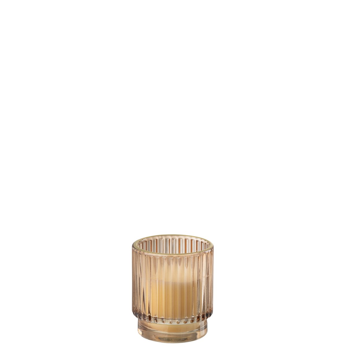 Détails de la bougie parfumée J-Line Nordic Vetiver, mise en scène élégante
