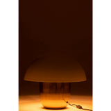 Lampe Champignon J-Line allumée, créant une ambiance chaleureuse