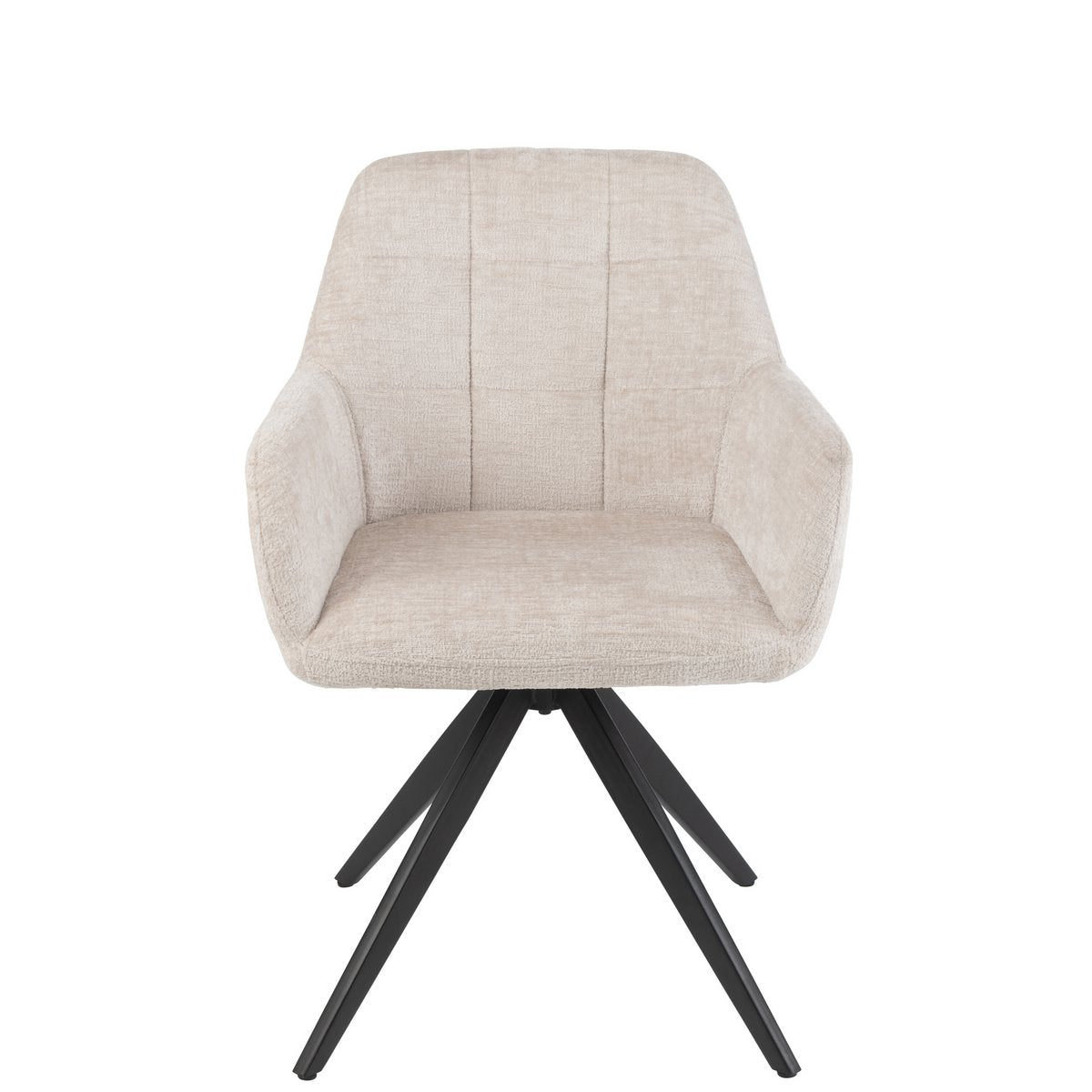 Détail du matériau en fer et acrylique de la chaise J-Line Louna