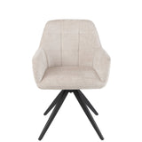 Détail du matériau en fer et acrylique de la chaise J-Line Louna