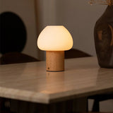 Lampe rechargeable en bois marron clair Fynn