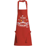 Tablier de cuisine enfant Je prends les commandes Rouge 52 x 63