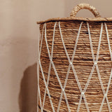 Panier à linge avec couvercle KISA en fibre de banane