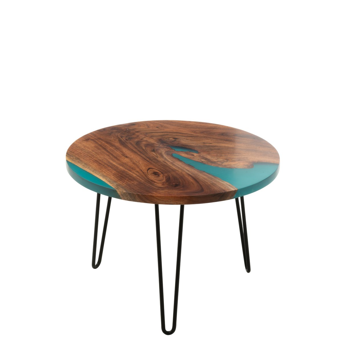 Table d'appoint J-Line Round dans un salon élégant