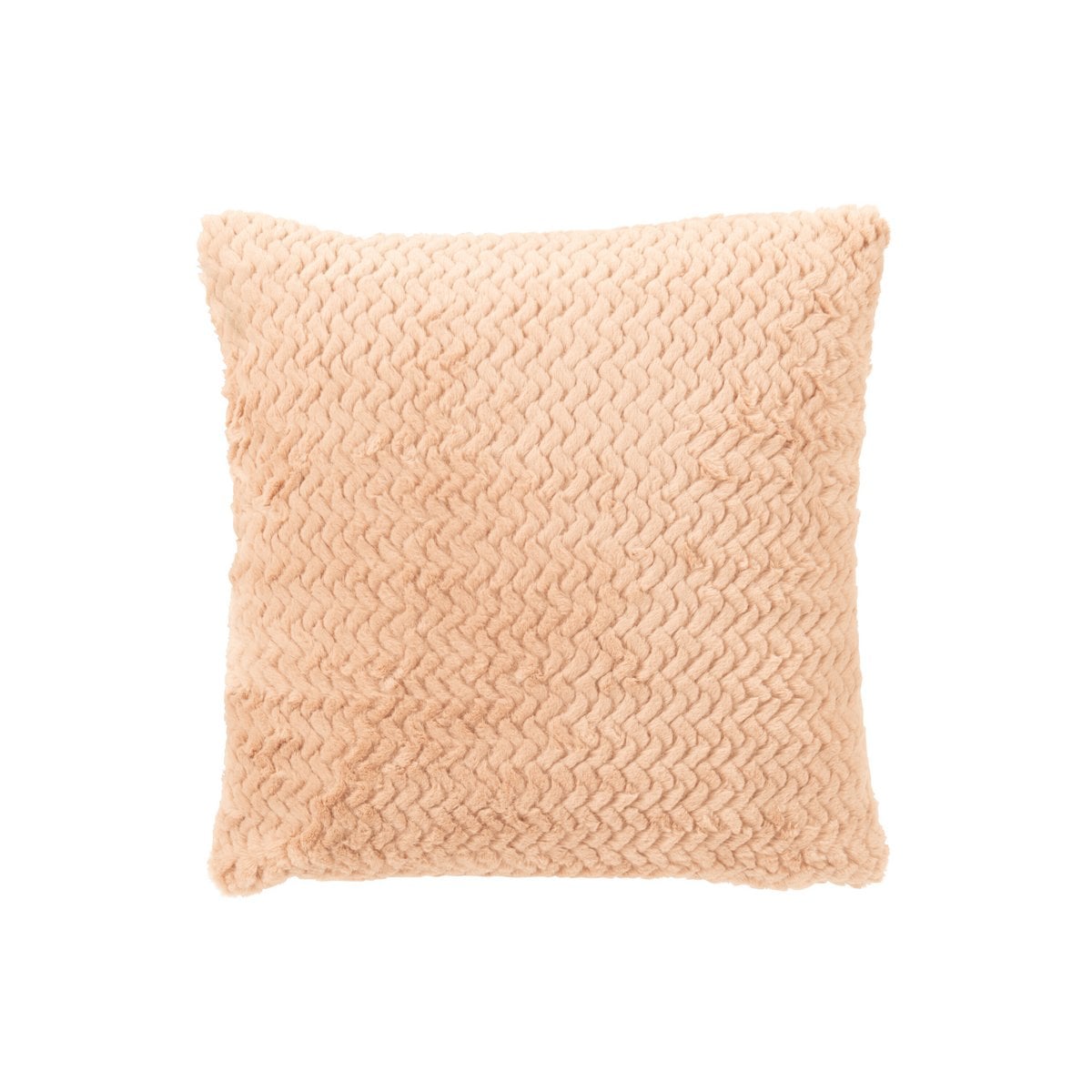 Coussin J-Line camel sur un canapé moderne