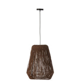 Détail de la finition tressée de la Lampe Suspendue J-Line