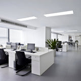 Panneau LED Light "Carente" Longueur 119,5 cm, sans cadre, de nombreuses fonctions, en métal et en plastique, blancs, LED intégrés