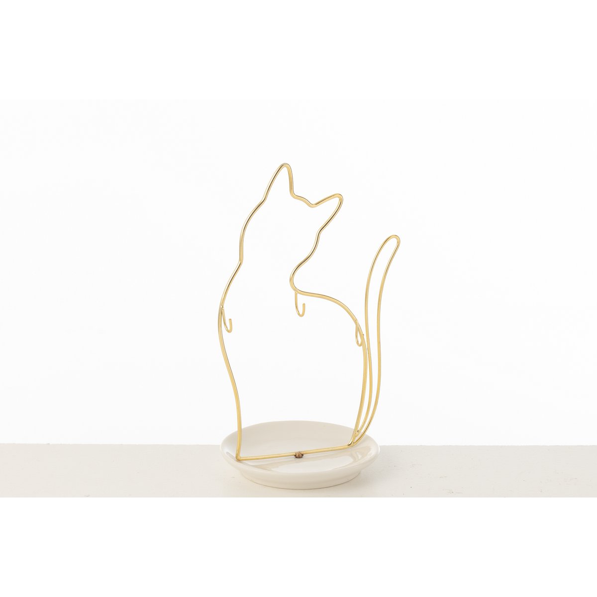 Vue latérale de la gamelle pour chat J-Line, design élégant