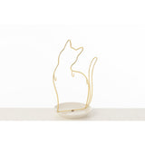 Vue latérale de la gamelle pour chat J-Line, design élégant