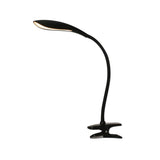 Lampe de serrage LED "Alf" en métal et en plastique en noir, avec LED intégrée