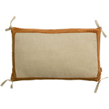 Coussin Elise Chambray Rouille 30 x 50
