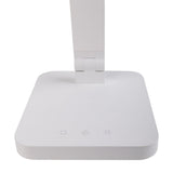 Lampe de table à LED "moteur" blanc, métal et plastique, 38 cm de haut, dimmable, changeur de couleur CCT