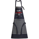 Tablier de cuisine Cap sur l'apéro recyclé Marine 72 x 90