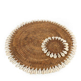 Le Coaster Colonial Shell - Brun Naturel