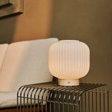 Lampe rechargeable unique Lyla marron clair